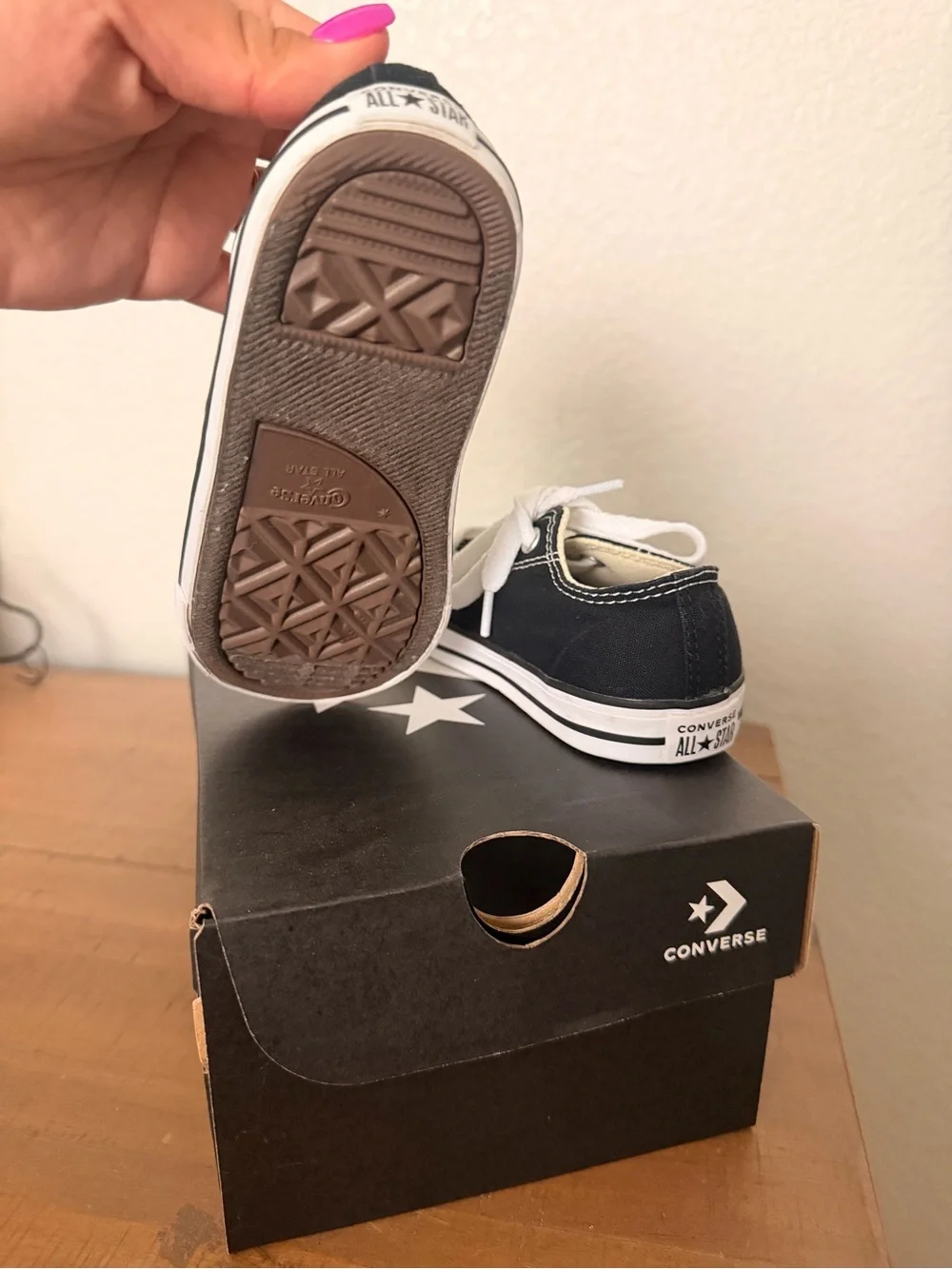 Converse Kids Black and White Low-Top Canvas Sneakers